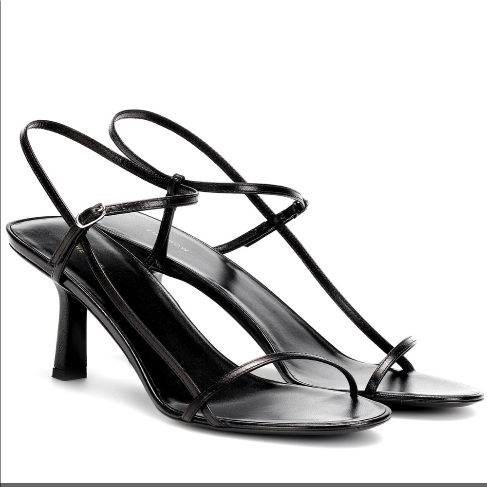 THE ROW BARE SANDAL 65MM NEW IN BOX BLACK 🍒